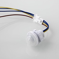 Interrupteur automatique à détecteur de mouvement infrarouge PIR 220V LED, mini veilleuse sensible