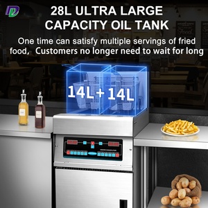 Freidora Eléctrica <span class=keywords><strong>de</strong></span> Dos Tanques para <span class=keywords><strong>Pollo</strong></span> y <span class=keywords><strong>Papas</strong></span> Fritas, Equipo <span class=keywords><strong>de</strong></span> Cocina Comercial para Restaurantes y Servicios <span class=keywords><strong>de</strong></span> Catering - Product Image 6