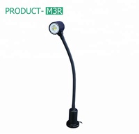 Lampe de travail pour machines-outils avec base magnétique M3R, bras flexible col de cygne, 4,5W AC/DC, en aluminium et verre trempé