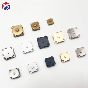 Boutons pression magnétiques prune pour fournitures de couture 15mm sac à main fermoirs bouton pour couture sacs artisanaux vêtements en cuir <span class=keywords><strong>noir</strong></span> boutons-pression - Product Image 2