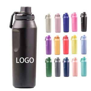 Bouteille isotherme portable en acier inoxydable 304 de 800 ml, grande capacité, pour le sport et les voyages en extérieur - Product Image 5