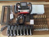 Radio hydraulique de contrôle de camion de grue 12v 24v 7 fonctions télécommande sans fil avec des kits d'outils
