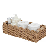 Nova Cesta de Armazenamento em Corda de Papel, Organizador Artesanal para Mesa, Ideal para Lanches, Cosméticos e Diversos Itens para Banheiro, Sala de Estar e Quarto