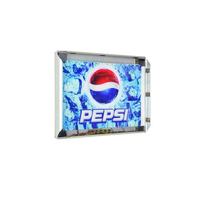 Bingkai Poster Aluminium Persegi Panjang AF2A dengan Lampu LED Edge-Lit Backlit Putih/RGB/RGBW untuk Tampilan Iklan Dalam Ruangan