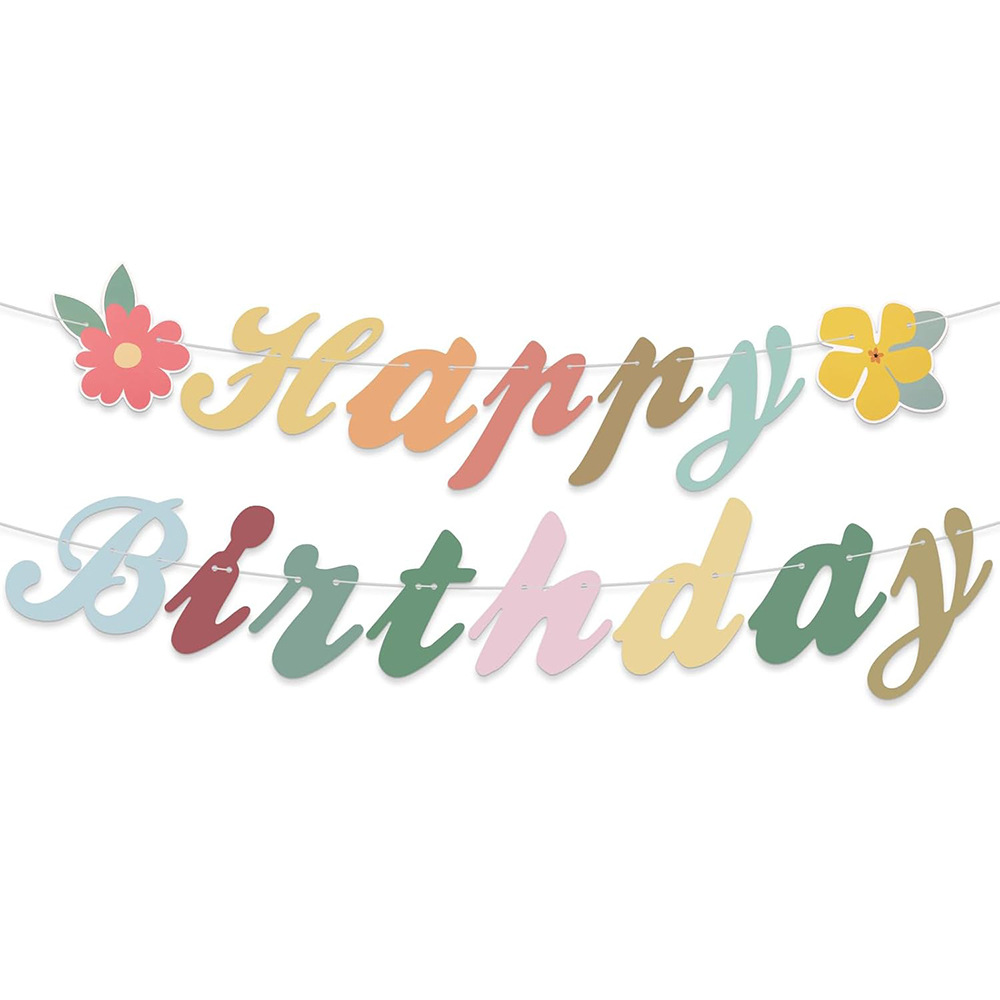 ML963 Flower-shaped Paper Banner | Yiwu Milai Stationery Co., Ltd. | Party Wall Decoration