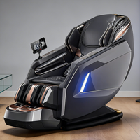 Fauteuil de massage multifonction 3D 4D à gravité zéro avec chauffage corporel complet, physiothérapie infrarouge, rail SL, certifié ETL/CE, luxe, modèle 2025
