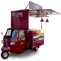 Fabriek Outlet Multifunctionele Mobiele Elektrische Fastfood Snack Drank Drinkt Ijs Koffie Driewieler Driewieler Driewieler
