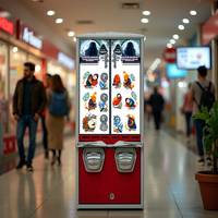 Nouveau modèle 2025 – Distributeur automatique de stickers de tatouage à deux emplacements, durable, marque DEER, personnalisable, à monnayeur – Idées commerciales 200-300
