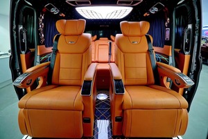 Sièges de voiture électriques inclinables de luxe VIP en cuir pour modification de véhicules utilitaires légers Mercedes-Benz Sprinter Classe V Vito V250 Vario Viano - Product Image 3