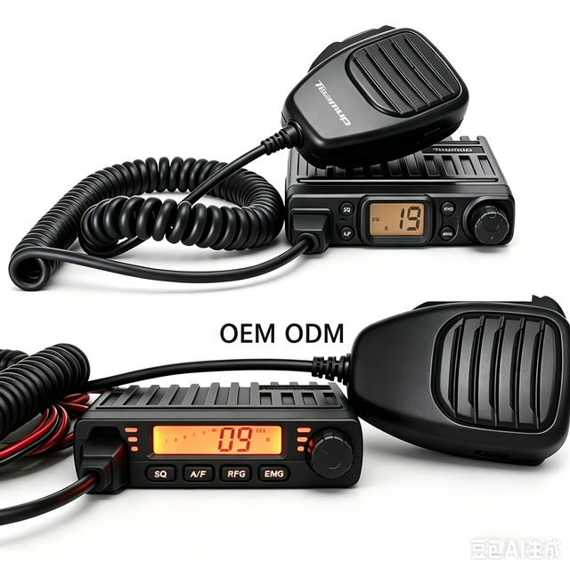 CB27 Pro AI Noise Reduction CB Radio 27MHz CE FCC 4W 10W AM FM 50KM Car Truck Marine Walkie Talkie IP53 IPX6 Waterproof