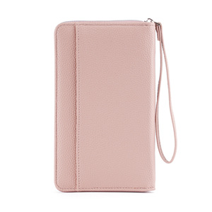Cartera Larga Multifuncional <span class=keywords><strong>de</strong></span> PU con Textura <span class=keywords><strong>de</strong></span> Lichi, Funda para Pasaporte, Organizador <span class=keywords><strong>de</strong></span> Tarjetas y Boletos <span class=keywords><strong>de</strong></span> Avión para Mujer - Product Image 5