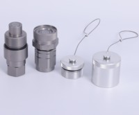 Raccords rapides hydrauliques KUAISHI FT19-F/M-1NPT, vannes en acier au carbone plaqué zinc-nickel, 300 bars, neufs, garantie 1 an
