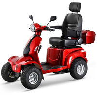 Scooter électrique tout-terrain 4 roues à faibles consommations, 60V 1000W, pneus tubeless de 7 pouces, avec chargement USB pour téléphone