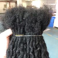 [Jiffy/Hohodreads] Belles extensions de dreadlocks bouclées en cheveux humains, avec pointes ondulées lâches, fabriquées à partir de mèches de cheveux humains bouclés