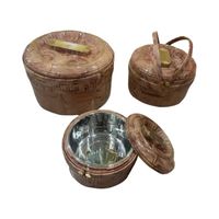 Réchaud alimentaire de grande capacité pour la maison, 2,5 L + 5 L + 8 L, 3 pièces, avec couvercles, ABS + acier inoxydable, réchaud alimentaire thermique pour la restauration