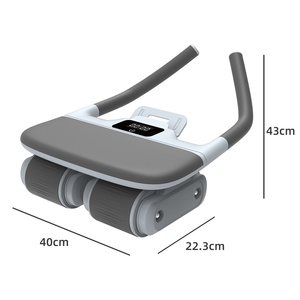 Roue abdominale 25 Nouveau modèle Fitness à domicile Exercice de mise en forme des muscles <span class=keywords><strong>abdominaux</strong></span> Rebond automatique 4 roues Unisexe Haute qualité - Product Image 1