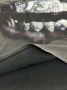 เสื้อยืดผ้าฝ้าย100% ลายล้างกรดฟิตบ็อกซี่เสื้อยืดโลโก้ตามสั่ง - Product Image 4