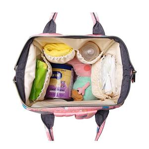 ED0274-diaper <strong>bag</strong> pink unicorn, popular trendy backpack, <strong>changing</strong>, <strong>with</strong> <strong>carpet</strong> - Product Image 5