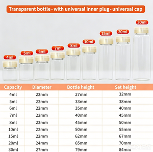 3ml 5ml 10ml Empty Crimp Neck Glass Vials with Plastic Caps and Individual Packaging for Cosmetic Liquids - Product Image 5