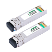 Pasangan Modul Optik 25GBASE SFP28 BiDi Jangkauan 20km, Tx1270nm Rx1330nm LC Simplex DDM Transceiver Serat Optik Mode Tunggal