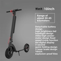 Trottinette électrique pliable en aluminium 10 pouces 350W 36V étanche avec moteur puissant pour adulte, modèle X8, en stock entrepôt UE/US