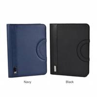 Carnet A4 personnalisé rechargeable avec batterie 8000 mAh, chargement sans fil, ports multi-connecteurs, organiseur en cuir PU