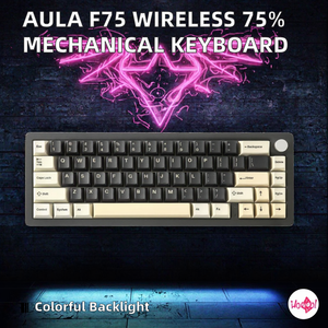 OEM Custom Portable AULA F75% Gasket <b>Wireless</b> RGB Backlit Cherry Switch Mechanical Gaming <b>Keyboard</b> Lekker Switch - Product Image 2