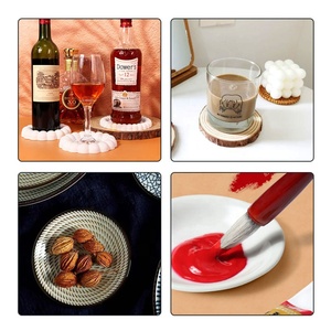 แม่พิมพ์ซิลิโคนสำหรับทำจานรองแก้วแบบฟองสบู่ 3 มิติ แบบกลม สำหรับงานเรซิ่น UV งานศิลปะ แม่พิมพ์สำหรับทำจานรองแก้ว บรรจุในถุง OPP อุปกรณ์ทำขนม - Product Image 2