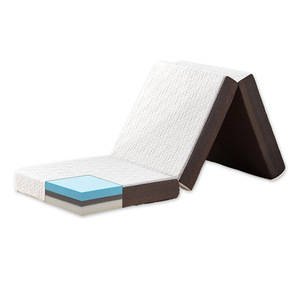 Tri gấp Tatami sàn Mat bọt Nệm cuộn lên 3 inch thoải mái Nhật Bản Tatami bông bộ nhớ bọt nệm - Product Image 1