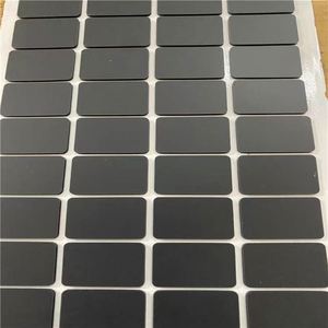 Almohadilla de silicona antideslizante con adhesivo trasero, almohadilla de silicona autoadhesiva troquelada, junta de silicona personalizada redonda plana negra - Product Image 2