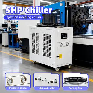 5HP <b>Portable</b> Air Cooled Industrial Chiller Compact Water Cooling <b>Unit</b> for General Industrial Equipment & Lab - Product Image 2