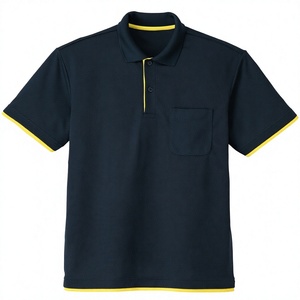 Glimmer 4.4oz Knitted Quick Dry <b>Mesh</b> Layered Short <b>Sleeve</b> Shirt (with Pocket) [Men's] Solid 3L - Product Image 3