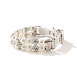 진주 솔리드 개 목걸이 개 애완 동물 목걸이 - Product Image 5