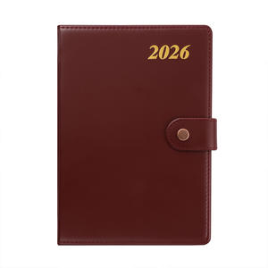 2026 manuale annuale transfrontaliero per il lavoro con copertina rigida del taccuino in pelle con copertina rigida - Product Image 1