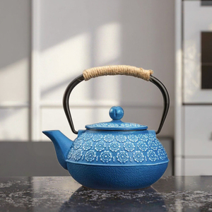 Set Moderno di Tazze da Tè Giapponesi con Fiori di Ciliegio da 1000ml/34oz, Bollitore in Ghisa Smaltata Ecologico e Sicuro, Acciaio Inossidabile - Product Image 3