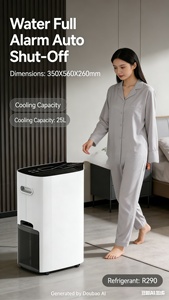 เครื่องทำความเย็นในบ้านขนาดกะทัดรัด คอมเพรสเซอร์ R290 ระบบทำความเย็นแบบใช้สารทำความเย็น ทำงานเงียบ 35 เดซิเบล ดีไซน์เรียบง่าย เป็นมิตรต่อสิ่งแวดล้อม - Product Image 2
