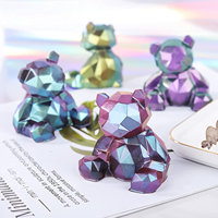 Les fabricants produisent 24 couleurs de pigment en poudre de mica 2 parties de résine époxy a et b pour la résine d'art