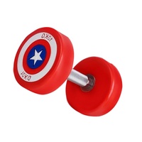 Haute qualité 1kg-10kg sport haltères ensemble femmes coloré hexagonal vinyle trempé poids libre main poids haltères