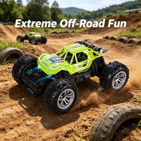 LK Toys Véhicule tout-terrain télécommandé 2,4 GHz 4 canaux à 4 roues avec finition électrolytique pour enfants, idéal pour les jeux en extérieur