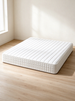 Matelas à ressorts ensachés individuels blancs à fermeté moyenne