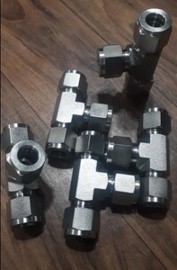 Đôi ferrule nén phụ kiện 1/16 "~ 1" Thép không gỉ 316 swagelok Ống phù hợp bằng TEE phù hợp Công Đoàn Tee - Product Image 3