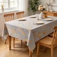 Nappe Rectangulaire Moderne en Jacquard Feuille de Chenille Imperméable Tissée – Vente en Gros pour Hôtels, Restaurants et Décoration Intérieure