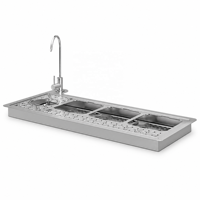 Lave-verre automatique encastrable en acier inoxydable 304 commercial, écologique, pour pichets à lait et à café, accessoires de bar et de café