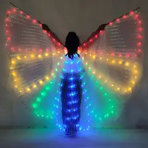 2020 bar Indian dance new belly dance table performance props children bee four color led luminous wings
