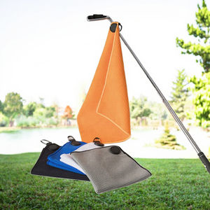 Toalla de Golf Rectangular de Microfibra con Diseño Personalizado, Logotipo OEM, Tejido Waffle, Patrón a Cuadros, Secado Rápido y Anillas Magnéticas - Product Image 3