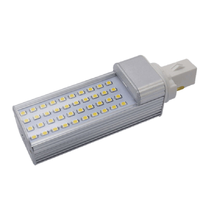 Lampe LED PL avec culot G23/G24/GX23/GX24/E27, remplacement CFL 5W-13W, driver isolé SMD2835, 100-265V AC, blanc naturel/froid/chaud, garantie 3 ans