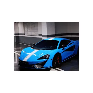 Wrapping PVC PET 1.52m*18m Car Wrap Car Vinyl Factory Direct Gloss Light Blue Body Dry Car Anti Scratch Pad Cast 24 Hours Online