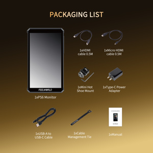 FEEL WORLD PS6 4K HDMI-Kamera <span class=keywords><strong>monitor</strong></span> OEM/ODM-Service 5,5 "OLED-Touchscreen-<span class=keywords><strong>Monitor</strong></span> mit vertikaler horizontaler Drehung - Product Image 5