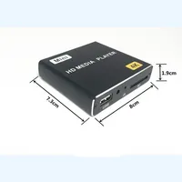 Boîtier multimédia H.264 4K Full HD 1080P avec IR pour lecteur publicitaire, sortie HDMI AV, disque USB, carte SD pour voiture et bus