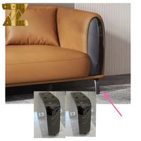 Pied de meuble TV moderne-Support de jambe oblique réglable en alliage d'aluminium pour canapés et armoires Quincaillerie en métal durable Jambe de canapé